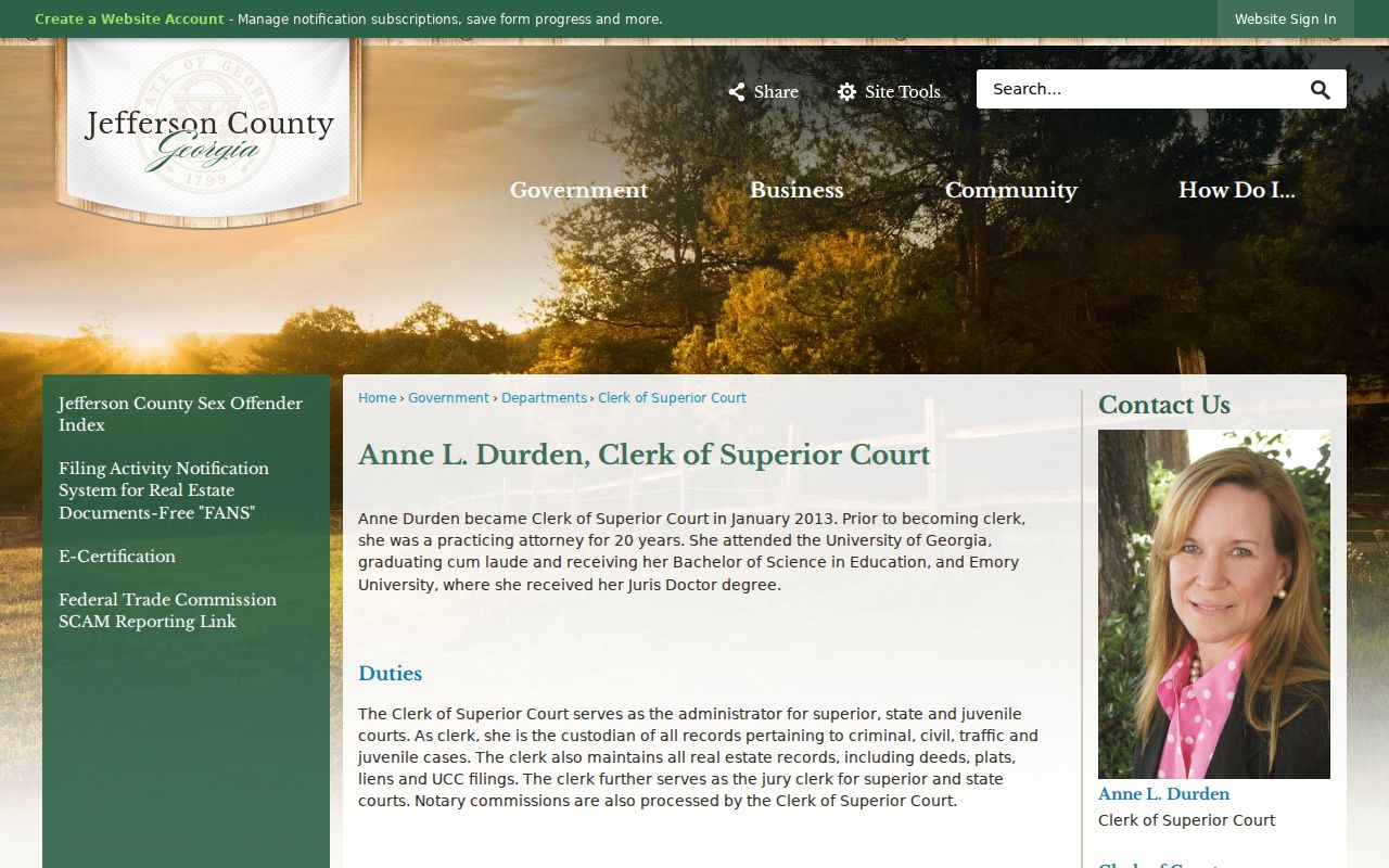 Jefferson County warrant search through the Clerk of Superior Court